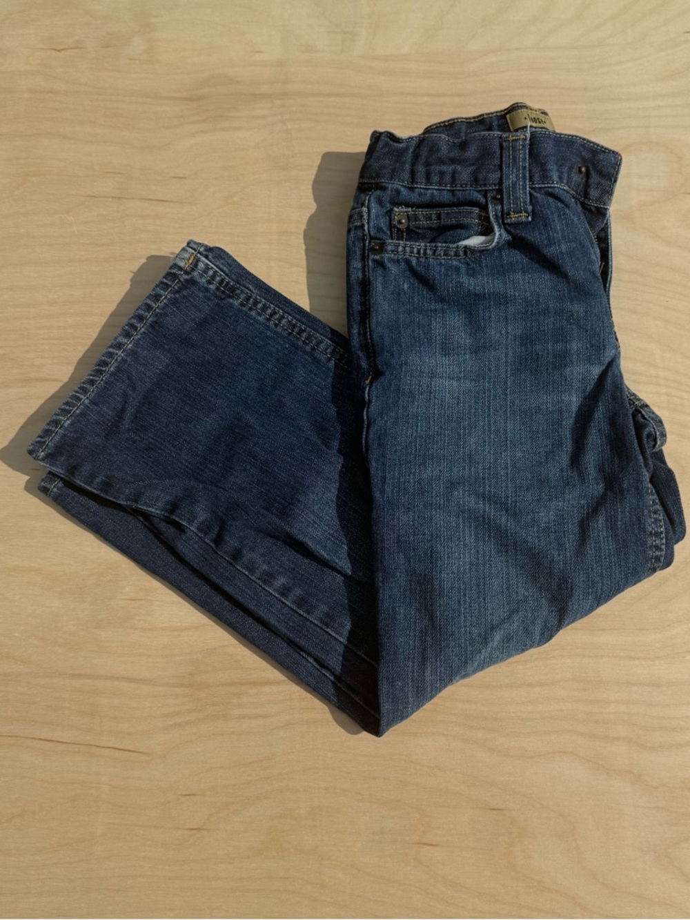Old Navy Loose Fit Jeans Boys Medium Wash Denim Straight size 6 Regular